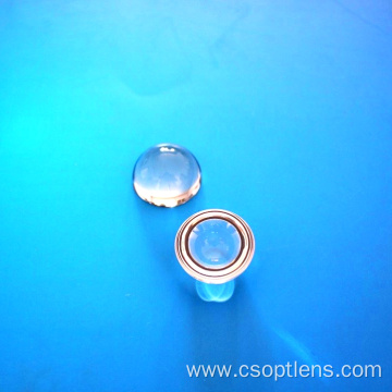 Sapphire half glass ball for fiber coupling